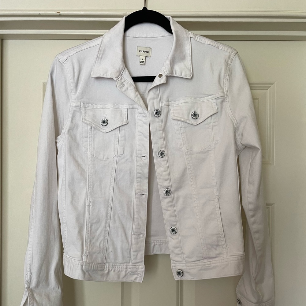 White jean jacket MEDIUM